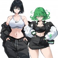 tatsumaki and fubuki one punch man drawn by rakeemspo